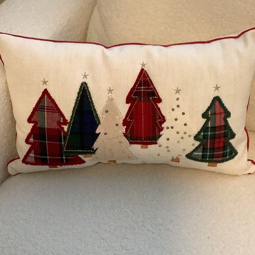 SALE Christmas Pillow Ralph Lauren inspired. Sequins This includes both pillows.